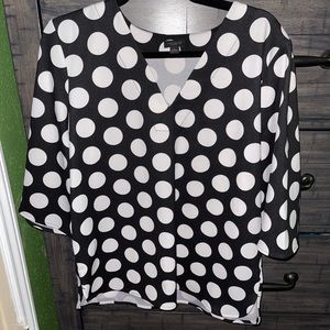 Ann Taylor Factory Polka Dot Blouse